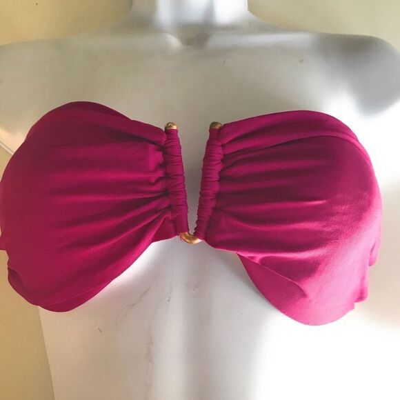 Designer Padded Bandeau Bikini Top - Picture 2 of 5